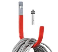 Soporte de pared para manguera | Gancho para manguera de jardín para montaje en pared | Robusto, resistente, inoxidable, para exteriores, cable de extensión, agua