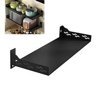 Soporte de pared para microondas para cocina y baño, aluminio, diseño multifuncional, solución que ahorra espacio y cocina elegante