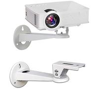 Soporte de Pared para Mini Proyector, Soporte de Montaje para Cámara de Seguridad, Soporte para Proyector de Aleación de Aluminio con Rotación de 360°, Resistente a los Golpes