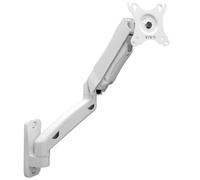Soporte de pared para monitor individual con brazo extensible neum tico ajustable en altura VIVO, articulado y de movimiento completo, compatible con