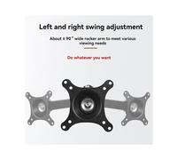 Soporte de Pared para Monitor, Soporte de Pantalla Ajustable para Soportes de TV RetráCtiles Universales de 14 A 27 Pulgadas