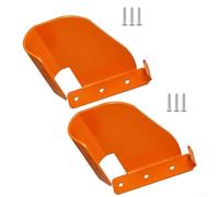 Soporte de pared para motosierra de acero resistente, organizador de herramientas de taller naranja para cobertizo de garaje, soporte vertical seguro de exhibición de herramientas eléctricas