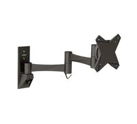 Soporte de Pared Tooq Tilt e GiRatónrio 3 Pivots 13" a 27" Max. 15kg Negro