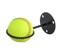 Soporte de pared para pantalla de murciélago, percha resistente para bate de béisbol, soporte de almacenamiento de metal, organizador multifuncional que ahorra espacio para bates de béisbol, bolas de