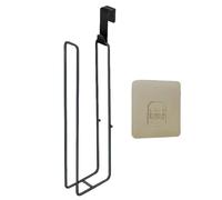 Soporte de pared para papel higiénico, organizador de pañuelos de hierro, sin perforación, almacenamiento montado en la pared, baño, cocina, , fácil instalación para uso en el baño, 1 pieza