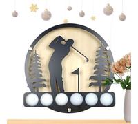 Soporte De Pared Para Pelotas De Golf: Estante De Exhibición Sin Taladro, Estante De Exhibición De Hierro Y Organizador De Almacenamiento Para La Colección De Pelotas De Golf, Vitrina De Pelotass