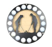 Soporte De Pared Para Pelotas De Golf - Madera De Pino De Hierro, Vitrina, Organizador De Almacenamiento Montado, Marco De Vitrina De Coleccionista, Estante Decorativo Para Accesorios De Golf | Ideal