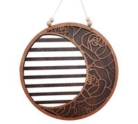 Soporte de pared para pendientes, colgador de joyas, organizador de aretes montado en la pared, diseño hexagonal de luna, fácil instalación, estante de exhibición para aretes, collares, pulseras