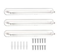 Soporte de pared para pinzas para el cabello - Organizador de pinzas para el cabello de pared, 3 organizadores para banda flotante | Porta cabello transparente, organizador de banda para don