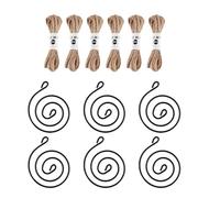 Soporte de Pared para Plantas Aéreas,Set de 6 Maceteros Pequeños de Hierro | Maceteros Pequeños Colgantes de Pared | para Decoración del Hogar, Apartamento, Oficina, Escuela, Granja, Interior y Exteri