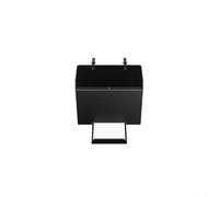 Soporte de pared para PS5 para controladores y auriculares PS4, estante de almacenamiento ABS con compartimento integrado para mandos a distancia o teléfonos, negro