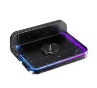 Soporte de pared para PS5/PS5 Slim/PS5 Pro Consola y mandos Soporte de pared Base vertical con luces RGB Accesorio para juegos