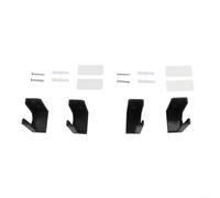 Soporte de pared para regletas de alimentación 2 juegos para una utilización eficaz del espacio (negro)