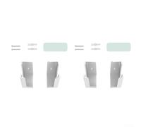 Soporte de pared para regletas de enchufes 2 juegos para una utilización eficaz del espacio (blanco)