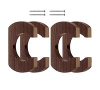 Soporte de pared para remo de kayak, 4 piezas de madera | Soporte de pared de madera para kayak, canoa, dragón, barco, palas, estante de almacenamiento de palas, garaje, cabina