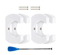 Soporte de pared para remo de kayak, 4 unidades, organizador de | Juego de 4 soportes de madera maciza. Almacena de forma segura paletas de kayak, canoa, Sûp y Dragon Boat. Montaje en pared