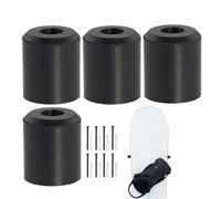 Soporte de pared para snowboard - ABS 3 x 2,2 cm flotante sin daños | Soporte de snowboard antideslizante de 4 piezas, para tienda interior, dormitorio, apartamento, sala de estar, equipo
