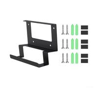 Soporte de pared para Starlink para enrutador Gen 3 para fuente de alimentación V3 - Kit de montaje en pared de metal 2 en 1 que ahorra espacio, 7.12 x 3.81 pulgadas, negro
