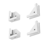 Soporte de pared para tableta, soporte de acoplamiento para suspensión, aleación de aluminio resistente con brazo de tensión ajustable y abrazadera universal para el hogar y la oficina