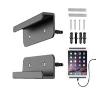 Soporte de pared para tablets. Soporte de pared para ordenador portátil, soporte de pared autoadhesivo, soporte estable para pegar, instalación eficiente, tableta, smartphone, eReader, organizador