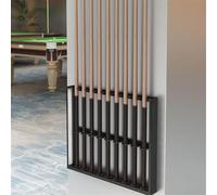 Soporte de Pared para Tacos de Billar con Dos Ranuras para memorias USB para un Almacenamiento Seguro; Adecuado para Accesorios de Billar en Salas de Juego y Clubes.