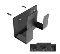 Soporte de pared para teclado de computadora - Soporte universal para teclado de metal, organizador que ahorra espacio | Característica de construcción de acero duradero, beneficio de reducción del de