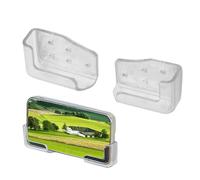 Soporte de pared para teléfono - 2 soportes de almacenamiento adhesivos, material fuerte y fiable, diseño compacto y ligero | Estante autoadhesivo para teléfonos inteligentes, organización remota de