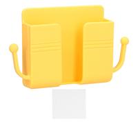 Soporte de pared para teléfono, base de carga autoadhesiva con estructura inferior hueca, caja de almacenamiento multifuncional para control remoto.