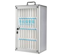 Soporte de Pared para teléfono móvil: 36 Compartimentos de Aluminio Transparente para Oficina, Aula y Cocina. Una solución de Almacenamiento Elegante para un fácil Acceso y Espacios ordenado