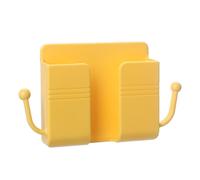 Soporte de pared para teléfono, soporte de carga adhesivo súper resistente con ganchos laterales para guardar objetos pequeños, adecuado para el