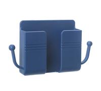 Soporte de pared para teléfono, soporte de carga adhesivo súper resistente con ganchos laterales para guardar objetos pequeños, adecuado para el
