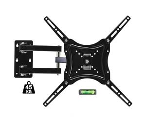Soporte de Pared para Televisor TV 14" a 60" Pulgadas Giratorio Inclinable Universal televisión Smart LCD Monitores OLED Plano, 45 kg, Medidas VESA 60x60mm hasta 400x400mm