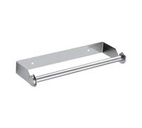 Soporte de pared para toallas de papel debajo del armario, montaje en pared, soporte para toallas de papel, autoadhesivo o para taladrar, toallero de papel debajo del armario para cocina (SL1, talla