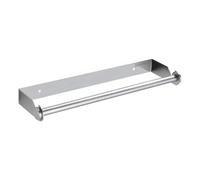 Soporte de pared para toallas de papel debajo del armario, montaje en pared, soporte para toallas de papel, autoadhesivo o para taladrar, toallero de papel debajo del armario para cocina (SL2, talla