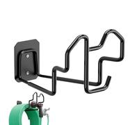 Soporte de pared para tubo de agua, casquillo externo para riego | Gancho garaje carga 50 kg perchero para césped, jardín, exterior, patio, piscina, tienda, bicicleta de carretera