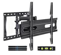 Soporte de pared para TV de 32 a 65 pulgadas, montaje con giro e inclinación, soporte de TV de movimiento completo con brazos dobles articulados, se adapta a pernos de 16 pulgadas, VESA máximo 400 x