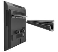 Soporte de pared para TV de 32 a 75 pulgadas, soporte de TV para paneles de yeso, sin taladrar y sin tornillos de pared, con máx. VESA 600 x 400 mm hasta 68 kg, inclinación de 5°, incluye accesorios y