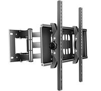 Soporte de pared para TV para la mayoría de televisores planos LED LCD OLED de 32 a 65 pulgadas, brazos giratorios articulados duales, extensión de inclinación de rotación con VESA máx. 400 x 400 mm