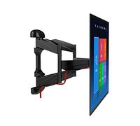 Soporte de pared para TV que se adapta a la mayoría de televisores planos LED de 37 a 65 pulgadas, articulado, giratorio, inclinable, doble brazo, extensión máxima VESA 400 x 400 mm