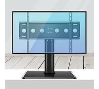 Soporte de pared para TV Soporte de soporte para TV, soporte de TV de mesa ajustable con deflector anti-caída, diseño de almohadilla antideslizante de goma en la parte inferior, base de TV de mesa