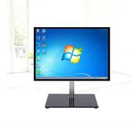 Soporte de pared para TV Soporte de TV de mesa, Soporte de TV universal con almohadilla de goma antideslizante, Base de TV de mesa con base de vidrio templado, Se adapta a TV de perfil bajo de 14-26