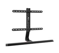 Soporte de pared para TV Soporte de TV, soporte de TV de mesa con ajuste de ángulo de inclinación de +5°/-10°, caja de recogida integrada Base de TV de mesa, se adapta a televisores de perfil bajo de