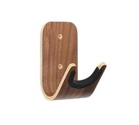 Soporte de pared para ukelele, soporte de madera con acolchado de silicona, gancho ajustable con adhesivo o opciones de montaje de tornillo