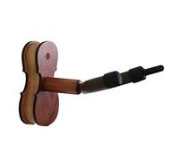 Soporte de pared para violín de palisandro, soporte para violín y arco, fácil instalación e iones seguros, escaparate, accesorios para el hogar y estudio, regalo para amantes de la música
