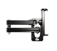 Soporte de pared que ahorra espacio para tabletas y teléfonos, soporte plegable de dos secciones para dispositivos de 5 a 12.9 pulgadas en cocina, estudio o mesita de noche, soporte de pared para