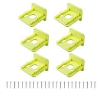 Soporte de pared resistente para baterías P102 P103 P104 de 18 V compatible con sistema de almacenamiento de herramientas de jardín, acabado negro para material ABS resistente a los impactos, juego de