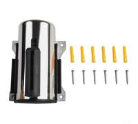 Soporte de pared retráctil de acero inoxidable, cinta extensible de 2 m o 5 m, para un control duradero de multitudes para bancos, oficinas, parques infantiles, galerías de arte (negro 5 m)