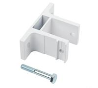 Soporte de pared retráctil para toldo, soporte de montaje de aleación de aluminio, accesorio de tubería cuadrado de 40 mm, accesorios de toldo de repuesto blanco, fijación de toldo de jardín