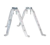 Soporte de pared/ soporte de mástil de acero variable HQ 45-60cm - Fijación barra o mástil hasta 60mm de acero galvanizado para antena satélite/ antena inalámbrica DVB-T2/ antena LTE/ sombrilla