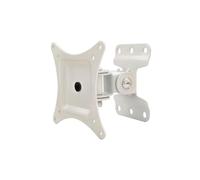 Techly ICA-LCD 201WH - Soporte de pared para pantalla plana (23 kg, 33 cm (13"), 76,2 cm (30"), 75 x 75 mm, 100 x 100 mm, Blanco)